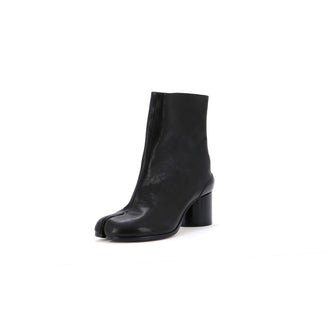 Maison Margiela Women's Tabi Block Heel Ankle Boots Leather