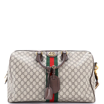 Gucci Ophidia Carry On Duffle Bag GG Coated Canvas Medium