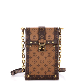 Louis Vuitton Vertical Trunk Pochette Reverse Monogram Canvas