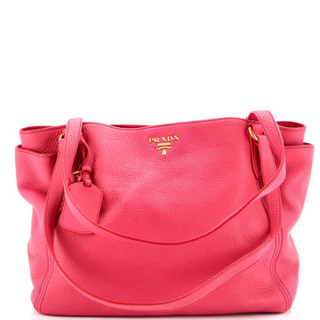 Prada Side Pocket Tote Vitello Daino Medium