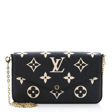 Louis Vuitton Felicie Pochette Bicolor Monogram Empreinte Giant