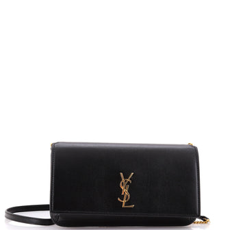 Saint Laurent Classic Monogram Phone Holder Shoulder Bag Leather