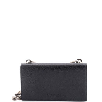 Balenciaga Essential Wallet on Zipper Chain Leather