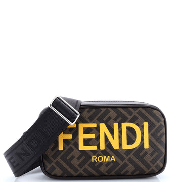 Fendi Logo Camera Case Bag Zucca Coated Canvas Medium