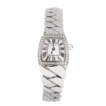 Cartier La Dona de Cartier Quartz Watch White Gold with Diamond Bezel 18