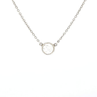 Tiffany & Co. Elsa Peretti Diamonds By The Yard Pendant Necklace Platinum with Diamond 0.30-0.39CT