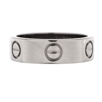 Cartier Love Band Ring 18K White Gold