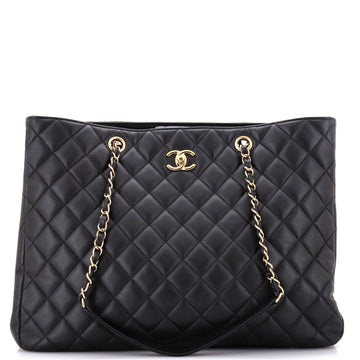 Chanel Classic CC Shopping Tote Quilted Calfskin Large