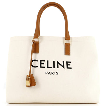 Celine Horizontal Cabas Tote Canvas with Leather