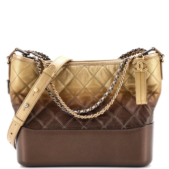 Chanel Gabrielle Hobo Quilted Ombre Goatskin Medium