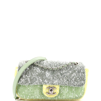 Chanel Waterfall CC Flap Bag Sequins Small