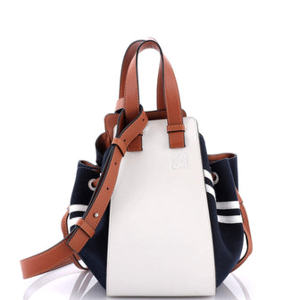Loewe Hammock Bag Leather and Canvas Small