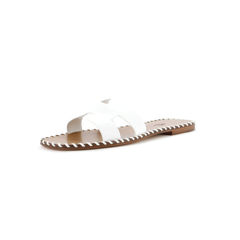 Hermes Women's Oran Sandals Braided Leather