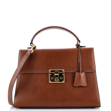 Gucci Padlock Top Handle Bag Leather Medium