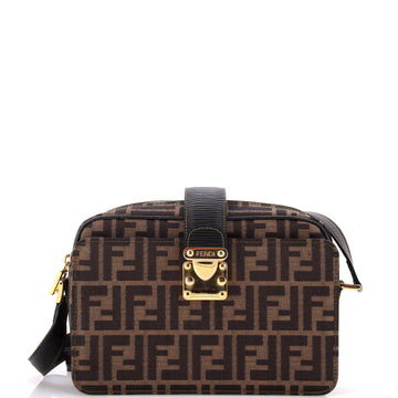 Fendi Lock Camera Bag Zucca Canvas Small