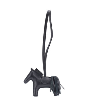 Hermes So Black GriGri Rodeo Bag Charm Leather PM
