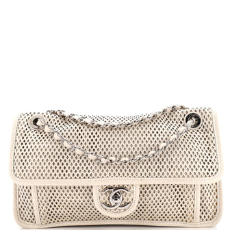 Chanel Up In The Air Flap Bag Perforated Leather Medium