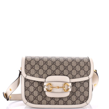 Gucci Horsebit 1955 Shoulder Bag GG Coated Canvas Small