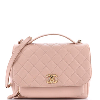 Chanel Business Affinity Flap Bag Quilted Caviar Large
