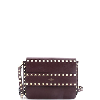 Valentino Garavani Rockstud Front Handle Flap Bag Leather Small