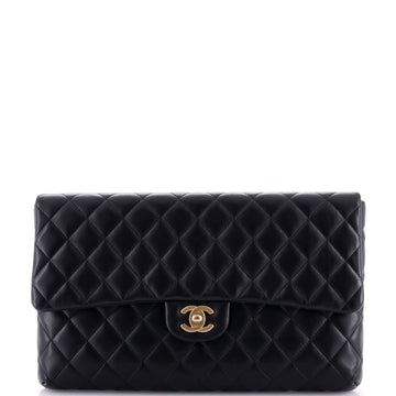 Chanel Classic Flap Clutch Quilted Lambskin