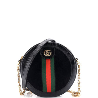 Gucci Ophidia Round Shoulder Bag Suede Mini