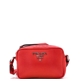 Prada Zip Crossbody Bag Vitello Daino Small