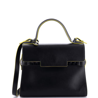 Delvaux Tempete Top Handle Bag Leather MM
