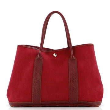 Hermes Garden Party Tote Toile and Leather 36