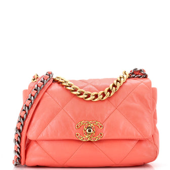 Chanel 19 Flap Bag Quilted Leather Medium