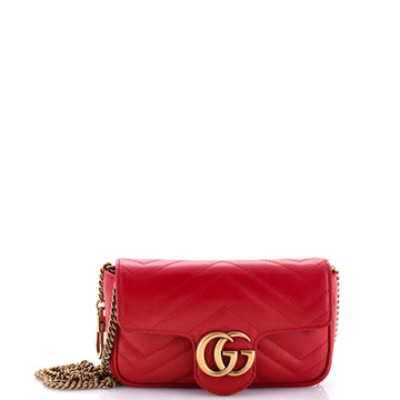 Gucci GG Marmont Flap Bag Matelasse Leather Super Mini