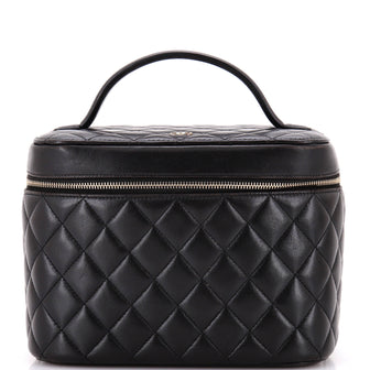Chanel Cosmetic Case Quilted Lambskin Small
