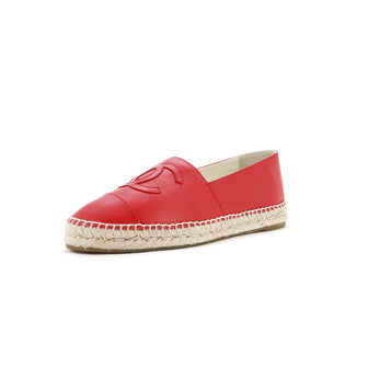 Chanel Women's CC Cap Toe Espadrilles Leather