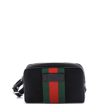 Gucci Slim Web Belt Bag Canvas