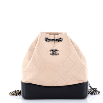 Chanel Gabrielle Backpack Quilted Calfskin Small