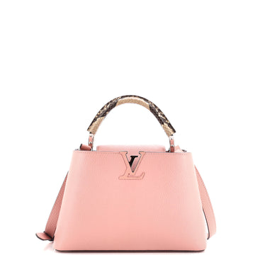 Louis Vuitton Capucines Bag Leather with Python BB