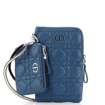 Christian Dior Caro Multifunctional Pouch Cannage Quilt Calfskin