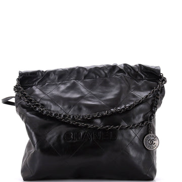 Chanel 22 Chain Hobo Quilted Calfskin Small
