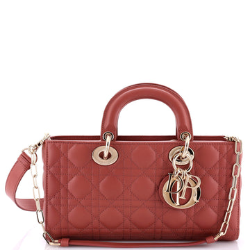 Christian Dior Lady D-Joy Bag Cannage Quilt Lambskin Medium