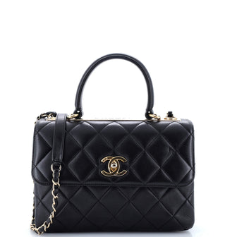 Chanel Trendy CC Top Handle Bag Quilted Lambskin Small