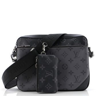 Louis Vuitton Trio Messenger Bag Reverse Monogram Eclipse Canvas