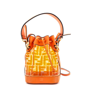 Fendi Mon Tresor Bucket Bag Zucca PU Mini