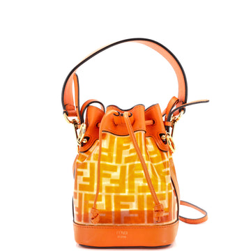 Fendi Mon Tresor Bucket Bag Zucca PU Mini