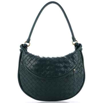 Bottega Veneta Gemelli Shoulder Bag Intrecciato Leather Small