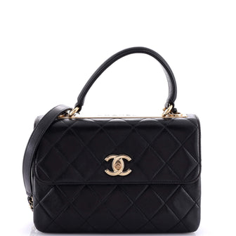 Chanel Trendy CC Top Handle Bag Quilted Lambskin Small