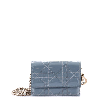 Christian Dior Lady Dior Nano Belt Pouch Cannage Quilt Patent