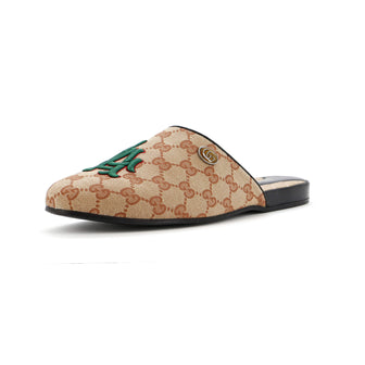 Gucci MLB Slippers Embroidered GG Canvas