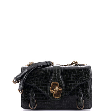 Bottega Veneta City Knot Flap Bag Crocodile