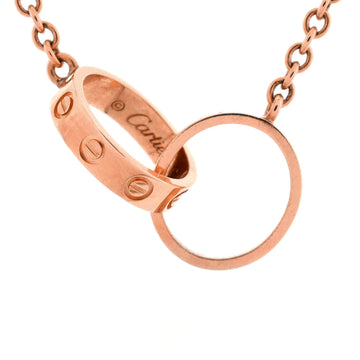 Love Interlocking Necklace 18K Rose Gold