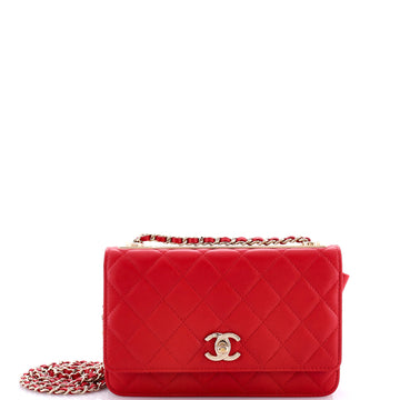 Chanel Trendy Chain CC Wallet on Chain Quilted Lambskin
